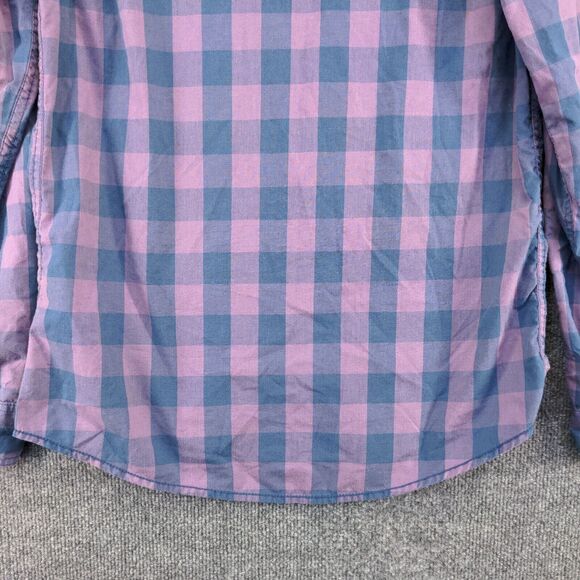 Urban Pipeline Mens Pearl Snap Shirt Multi Small Check Print Long Sleeve - Picture 7 of 11